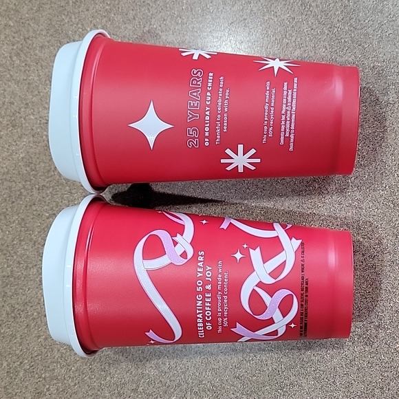 2 Starbucks 16fl oz Reusable Cups!!! - Picture 2 of 6